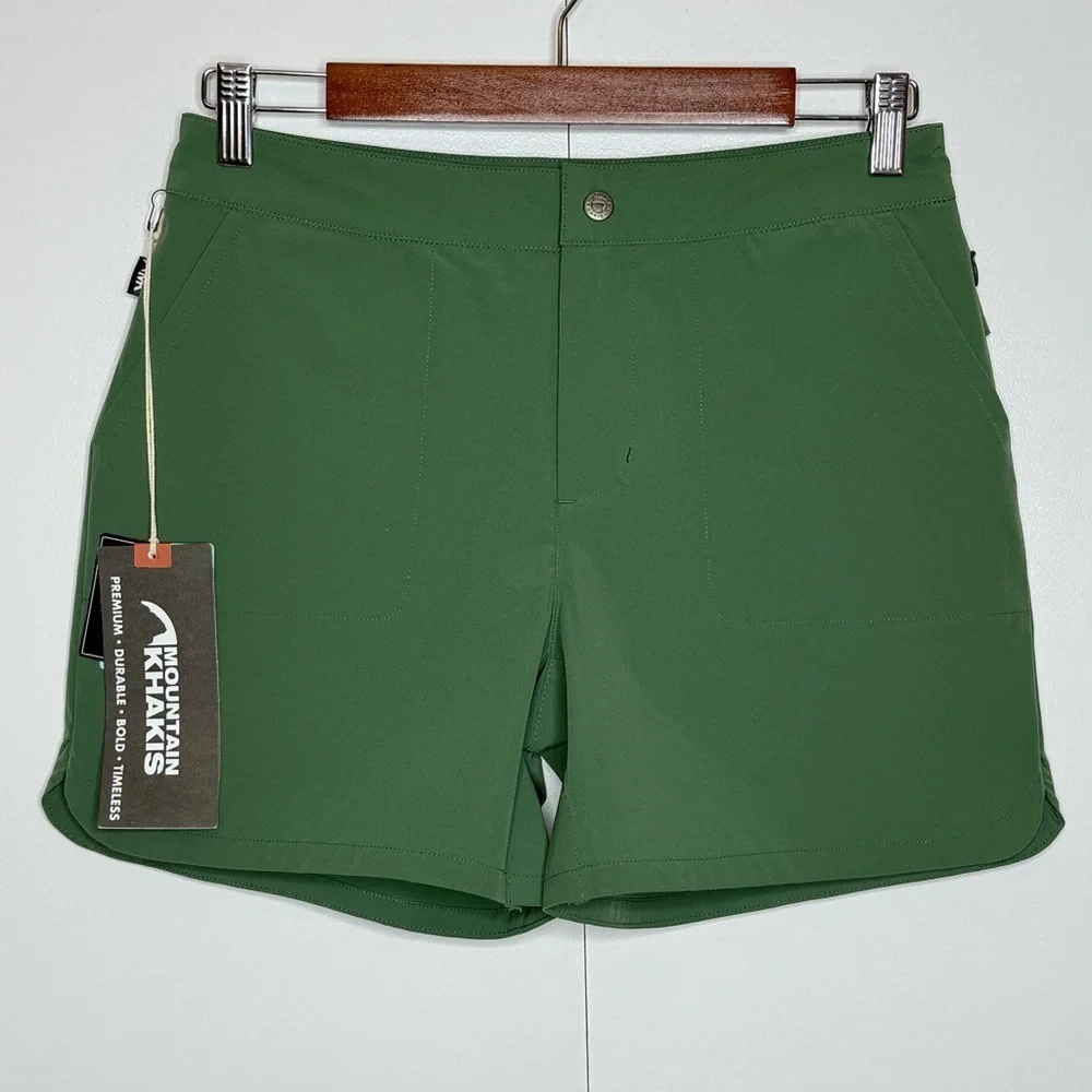 Mountain Khakis Green Lagoon Trail Shorts Classic Fit- Size 4 NWT - Picture 2 of 16